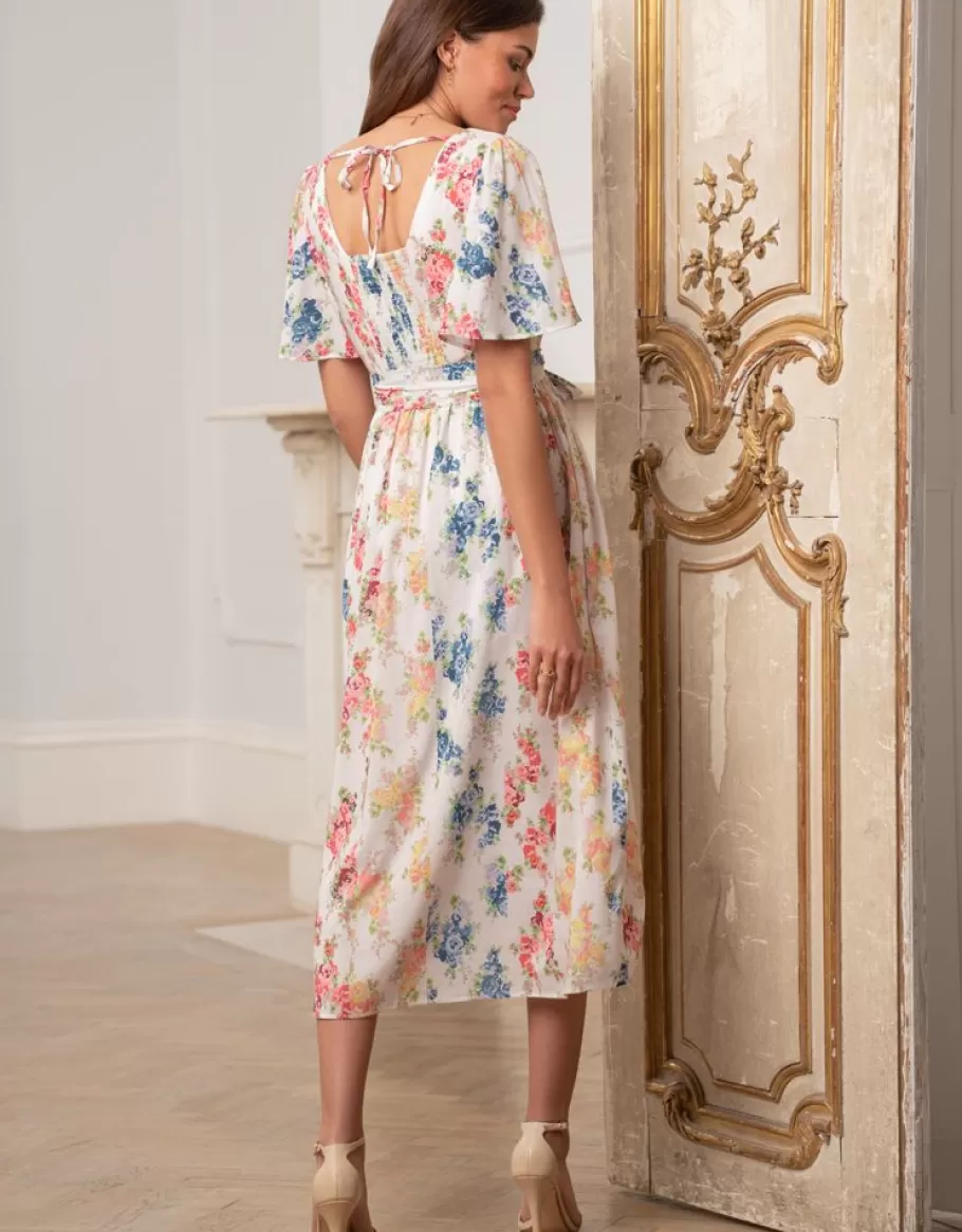 Best Sale Seraphine Vestido Vintage Floral Premama Y De Lactancia
